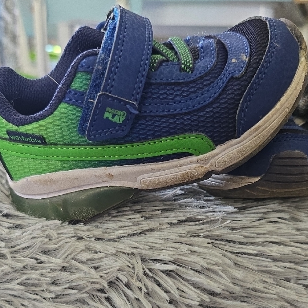 Kids Blue and Green Shoes